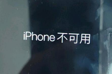 睢宁苹果服务网点分享锁屏界面显示“iPhone 不可用”如何解决 