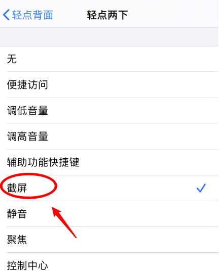 睢宁苹果手机维修分享iPhone12如何启用双击截屏 